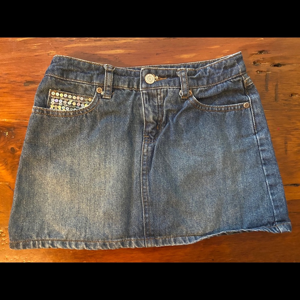 LIMITED TOO girls denim skirt